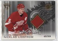 Authentic Game-Worn Jersey - Nicklas Lidstrom #/5
