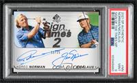 Greg Norman, Jack Nicklaus [PSA 9 MINT] #/25