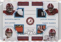 Najee Harris, Mac Jones, DeVonta Smith, Jaylen Waddle #/1